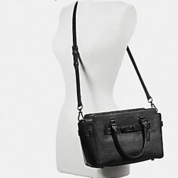 COACH BLAKE CARRYALL 25 IN BUBBLE LEATHER F55665
